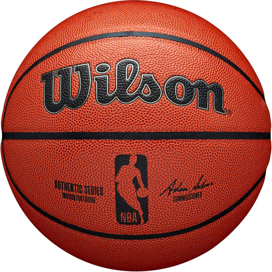 Nba Authentic Indoor/Outdoor Basketball, Brown, 29.5 In.