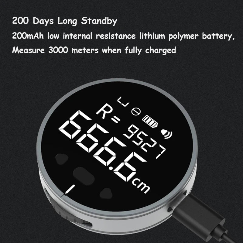 DUKA Atuman Q Electric Ruler Distance Meter Tape HD LCD Screen Ruler Tools Tape Measure Rangefinder Digital Range Finder